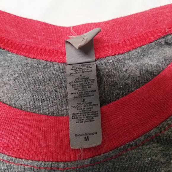 Next Level Graphic Christmas Raglan‎ Sleeve Tee Size M - Picture 4 of 6